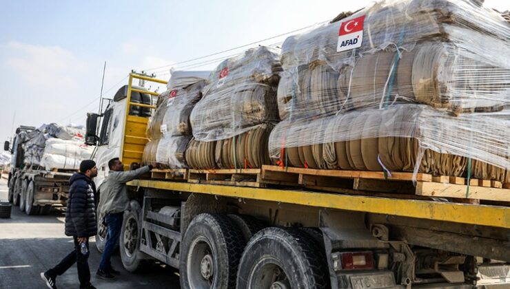Türkiye, Gazze’ye yardımlarıyla insanlık dersi vermeye devam ediyor