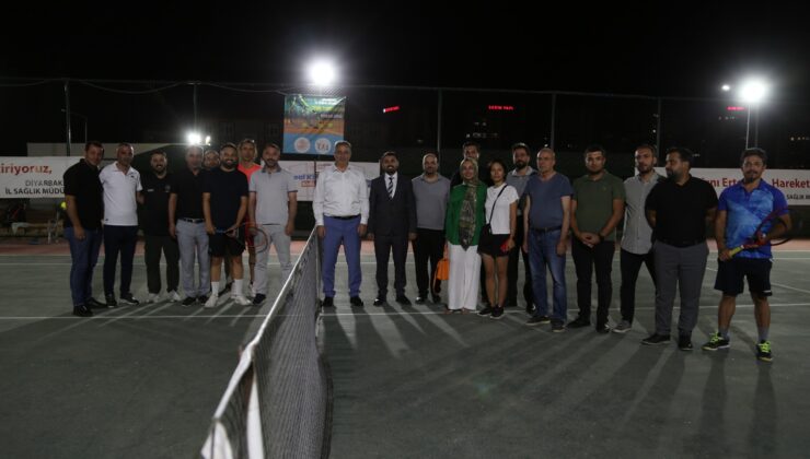 Diyarbakır İl Sağlık Müdürlüğü Tenis Turnuvası Başladı