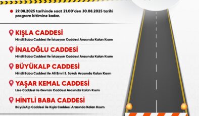 30 Ağustos Zafer Bayramı Kutlamaları için bazı yollar trafiğe kapatılacak
