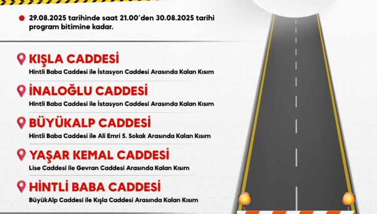 30 Ağustos Zafer Bayramı Kutlamaları için bazı yollar trafiğe kapatılacak