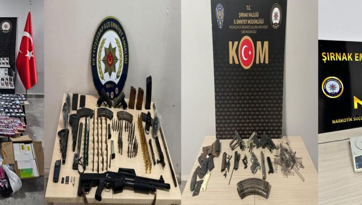 Şırnak’ta kaçakçılık operasyonu: 43 kişiye adli işlem
