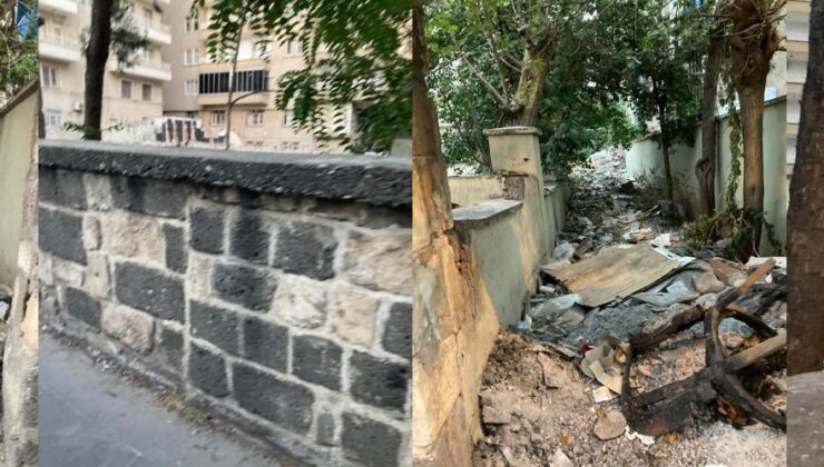 Yıkılan Yeşil Camii Enkazı Çöplüğe Döndü