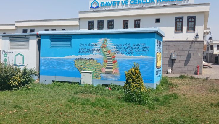 Sur’daki trafolar rengârenk tablolara dönüştü