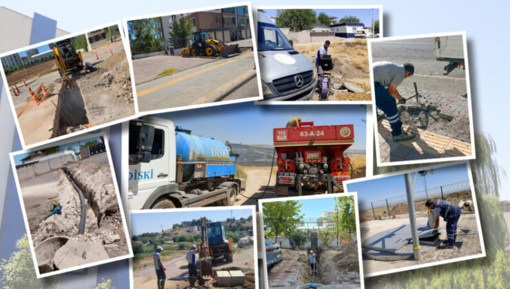 DİSKİ ekiplerinden 1 haftada kapsamlı altyapı ve su hizmeti