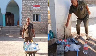 21. yüzyılda utandıran manzara: Emekli öğretmen susuzlukla mücadele ediyor