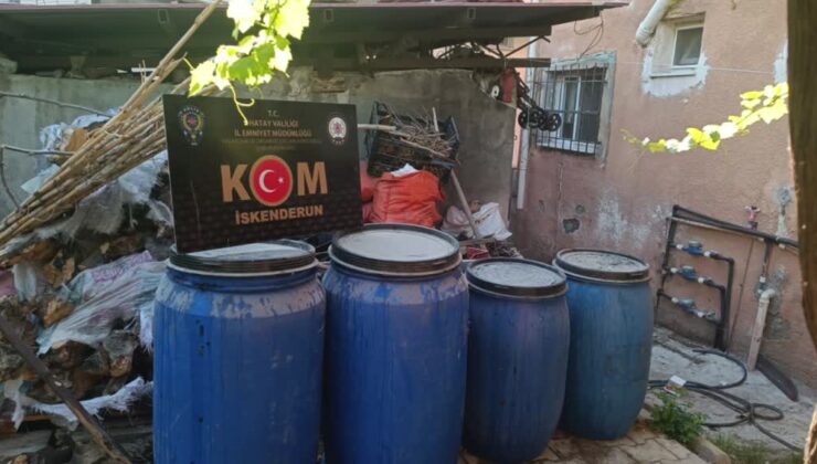 2 bin 450 litre sahte içki ele geçirildi