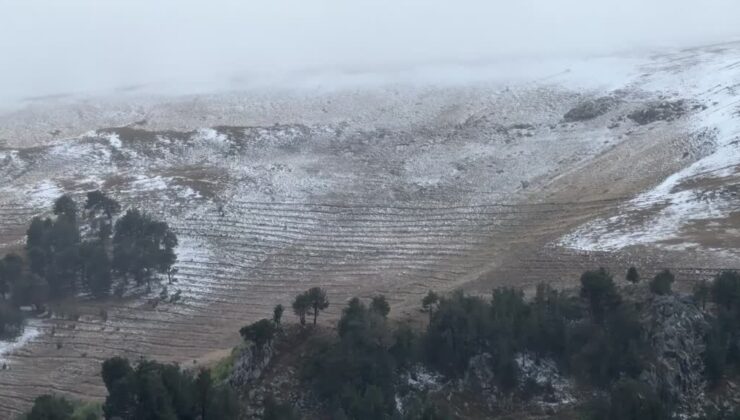 Ardahan ile Kars’ın yüksek kesimlerine kar yağdı