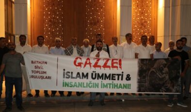 Batman’da İsrail’in saldırıları protesto edildi