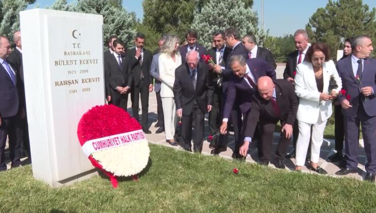 CHP heyetinden Ecevit, Baykal, Calp ve Kartay’ın kabirlerine ziyaret