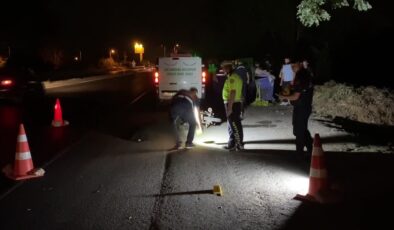 Devrilen motosikletin sürücüsü öldü