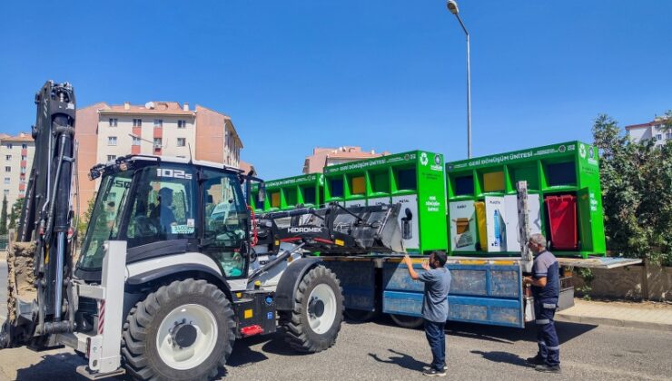 Diyarbakır’da sitelere sıfır atık üniteleri kuruldu