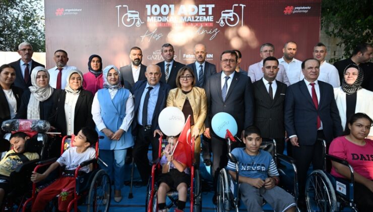 Gaziantep’te engellilere 1001 medikal malzeme dağıtıldı