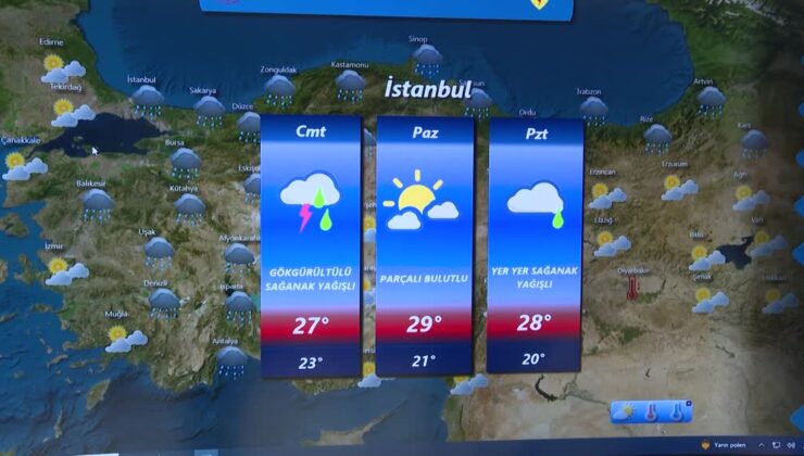 Hafta sonu itibarıyla sıcaklıklar kademeli olarak düşecek