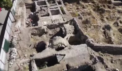 Hamam ve mescit kalıntısının bulunduğu kazı bölgesinde arkeopark oluşturulacak