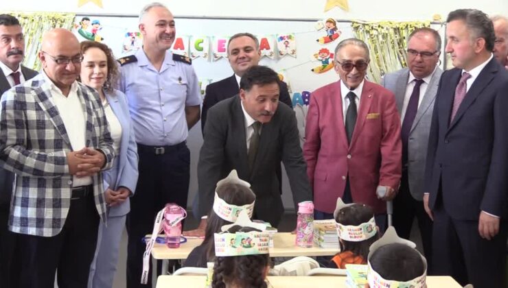 Hayırsever tarafından yaptırılan okulda ilk ders zili çaldı