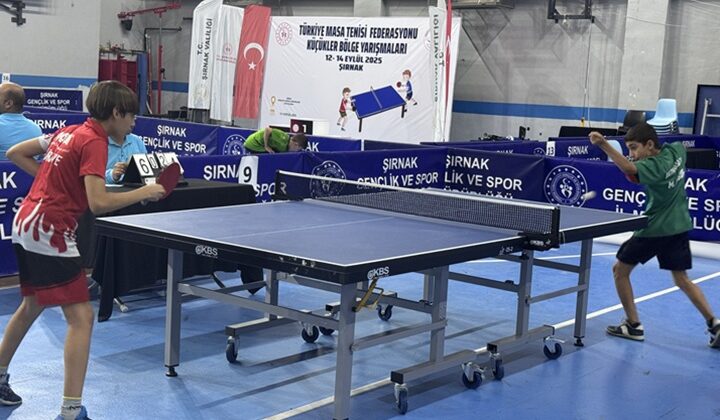Şırnak’ta Masa Tenisi Küçükler Bölge Şampiyonası sona erdi