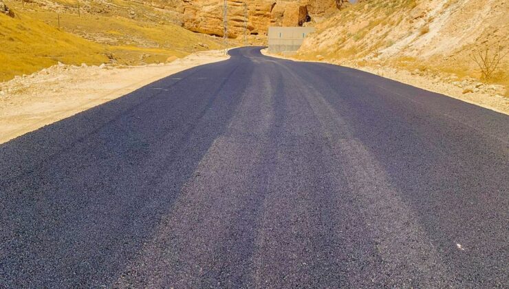 Şaab Vadisi yolunda 6 kilometrelik asfalt çalışması bitti