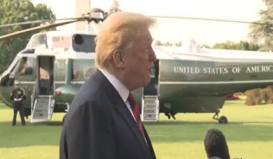 Trump çiftini taşıyan helikopter arıza sonrası acil iniş yaptı